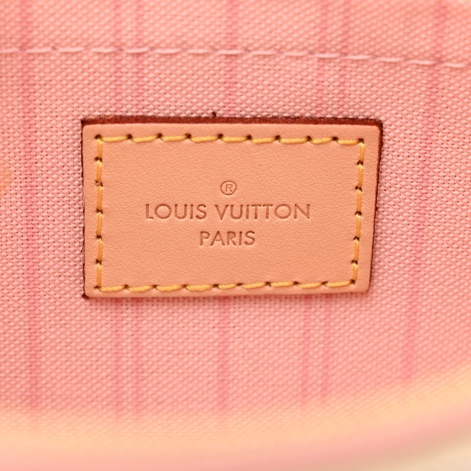 Louis Vuitton Damier Azur Neverfull MM GM Pochette Rose Ballerine 6 of 6