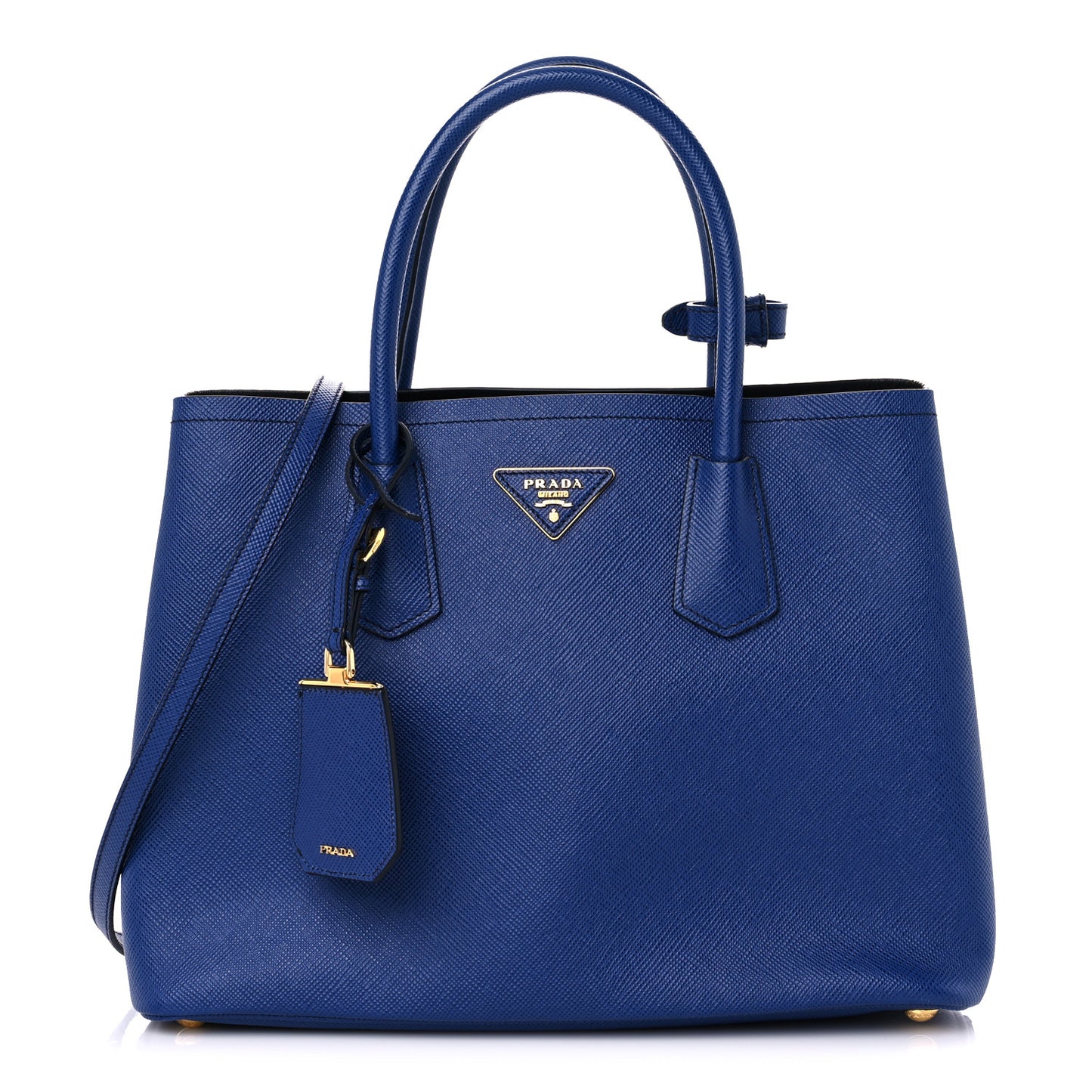 Saffiano Cuir Medium Double Bag Inchiostro