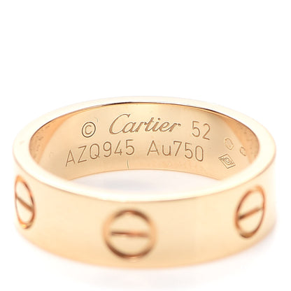 Cartier 18K Yellow Gold 5.5mm LOVE Ring 52 6 4 of 6