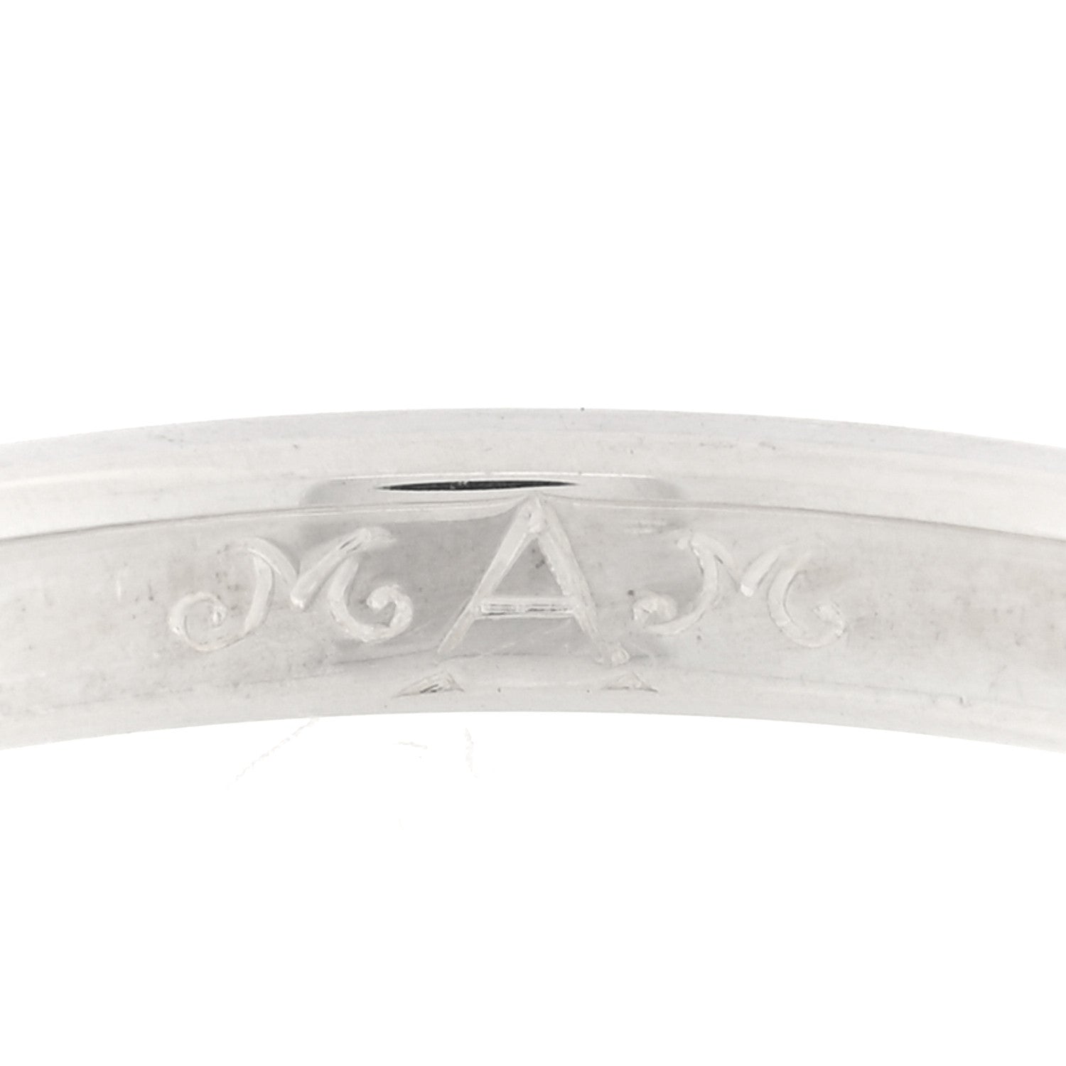 Tiffany Elsa Peretti Sterling Silver Diamond Band Ring 67 11.75 4 of 5