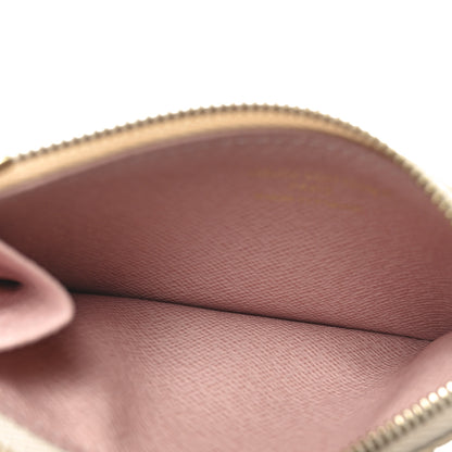 Louis Vuitton Damier Azur Zipped Romy Card Holder  Rose Ballerine 5 of 7