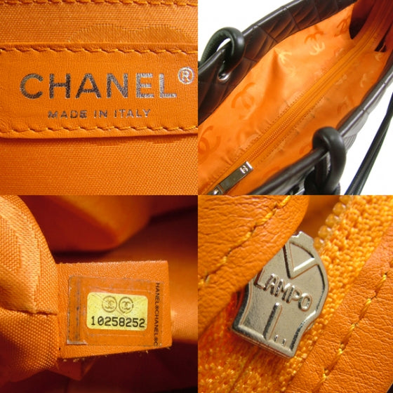 Chanel Calfskin Quilted Large Cambon Tote Brown 10 of 10