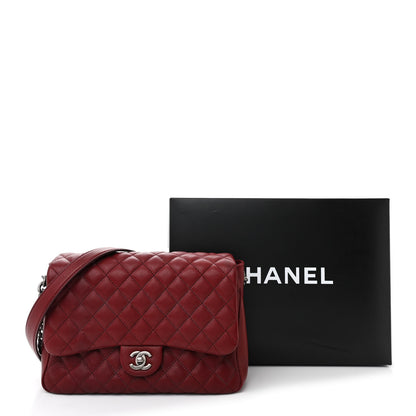 Chanel Caviar Quilted Medium Rock In Rome Single Flap Burgundy 16 of 16