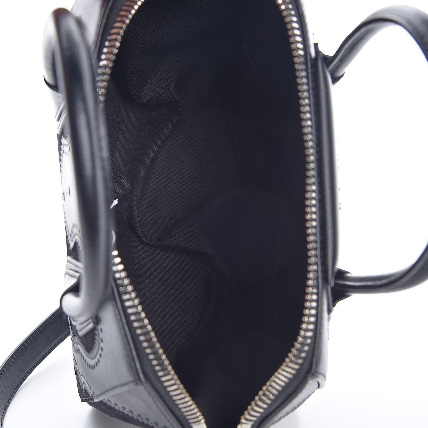 Givenchy Calfskin Suede Brogue Small Antigona Black 6 of 8