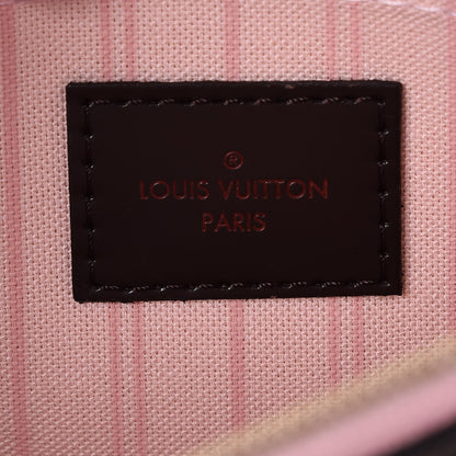 Louis Vuitton Damier Ebene Neverfull MM GM Pochette Rose Ballerine 6 of 8
