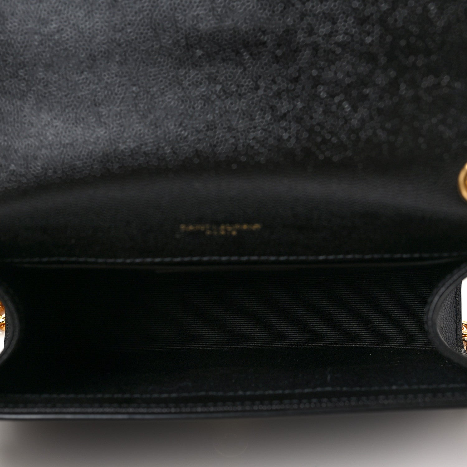 Saint Laurent Grain De Poudre Small Monogram Kate Satchel Black 5 of 8
