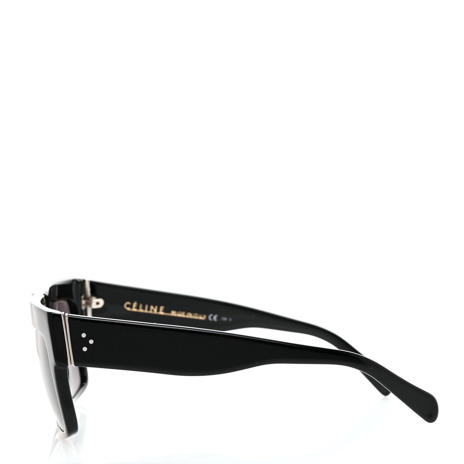 Celine Polarized ZZ Top Sunglasses CL 41756 Black 3 of 7