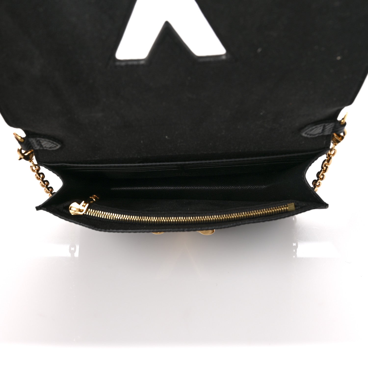 Louis Vuitton Epi Twist Belt Chain Wallet Black 5 of 9