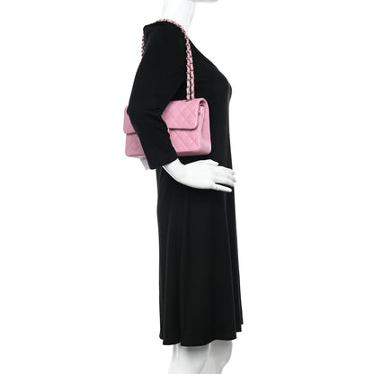 Chanel Caviar Quilted Small Double Flap Pink 2 of 11