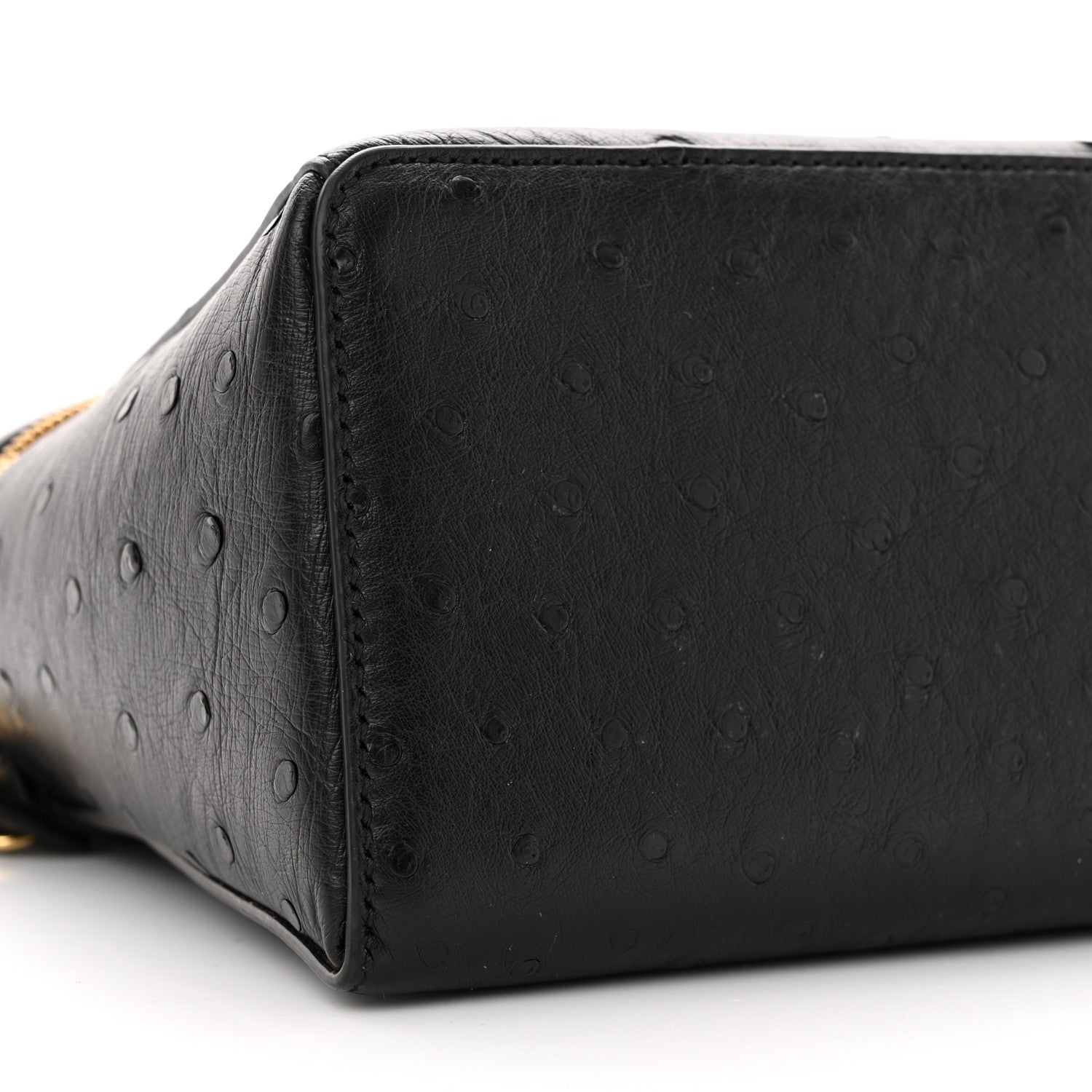 Loro Piana Ostrich Extra Bag L27 Black 1510113 – FASHIONPHILE