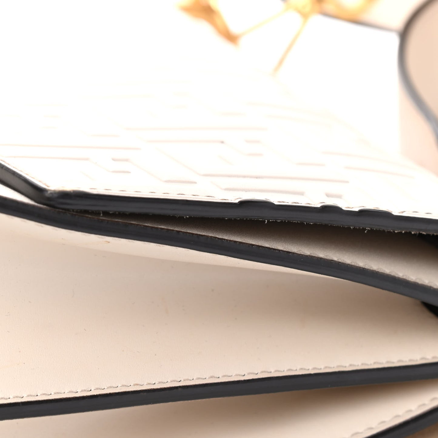 Vitello Liberty FF 1974 Embossed Kan I Shoulder Bag Camelia