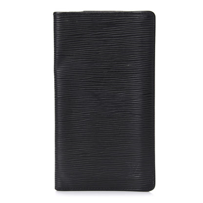 Louis Vuitton Epi Checkbook Organizer Wallet Black 1 of 8