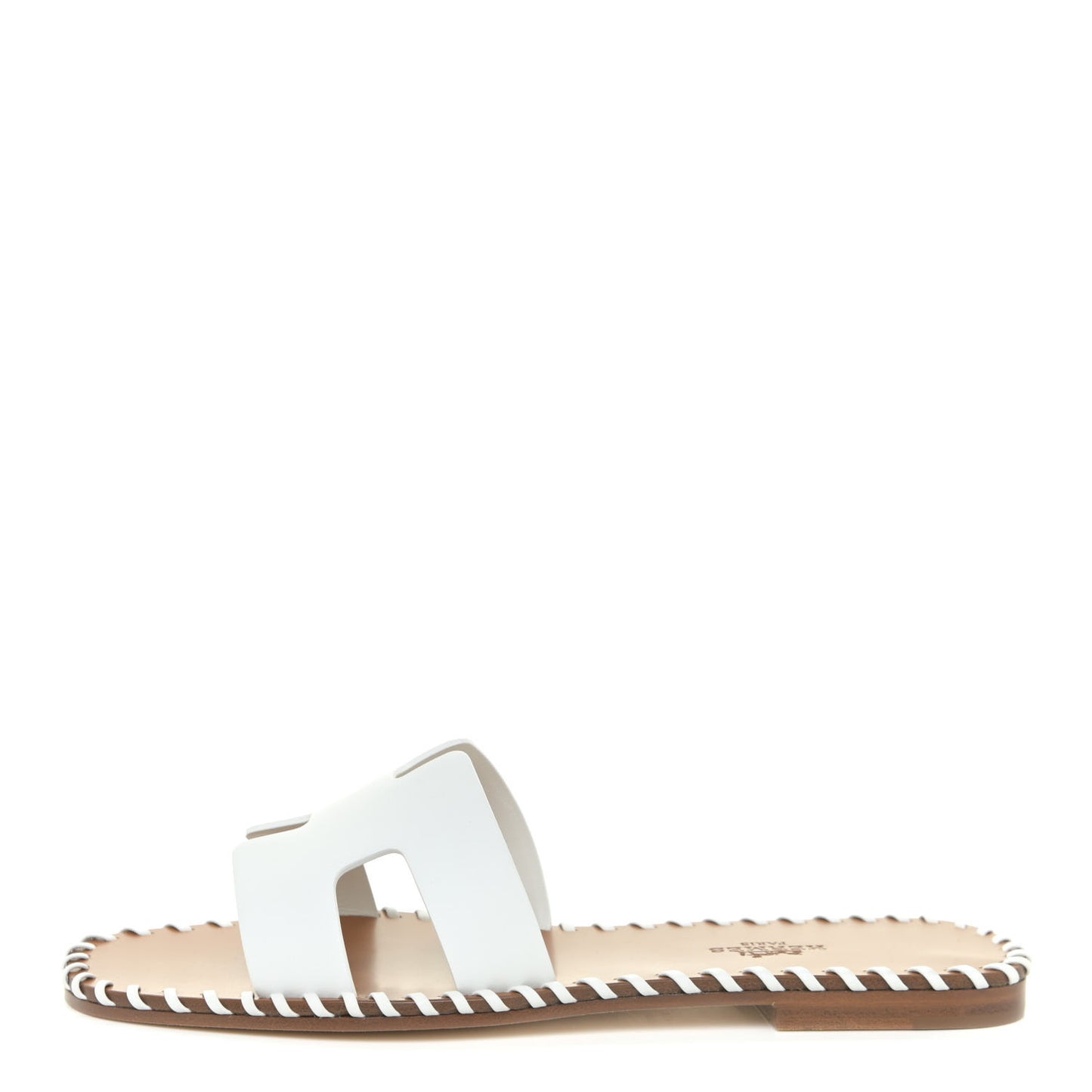 Calfskin Braided Oran Sandals 35.5 White