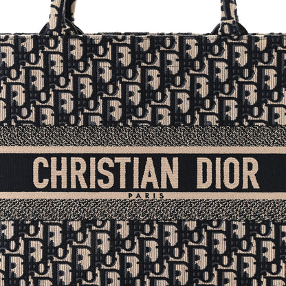 Christian Dior Oblique Medium Book Tote Blue Multicolor 8 of 10
