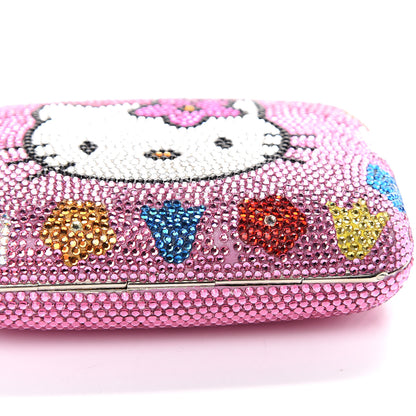 Judith Leiber Swarovski Crystal Hello Kitty Minaudiere Clutch Pink 6 of 8