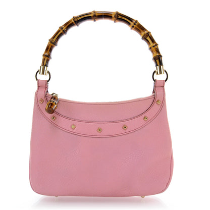 Gucci Calfskin Bamboo Anita Top Handle Bag Pink 1 of 7