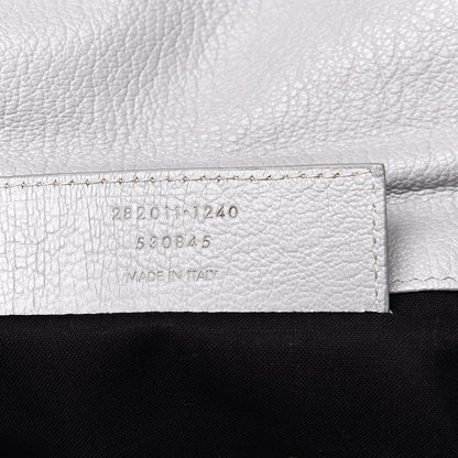 Balenciaga Agneau Giant 12 Gold Hardware Envelope Clutch Gris Ciment 7 of 11