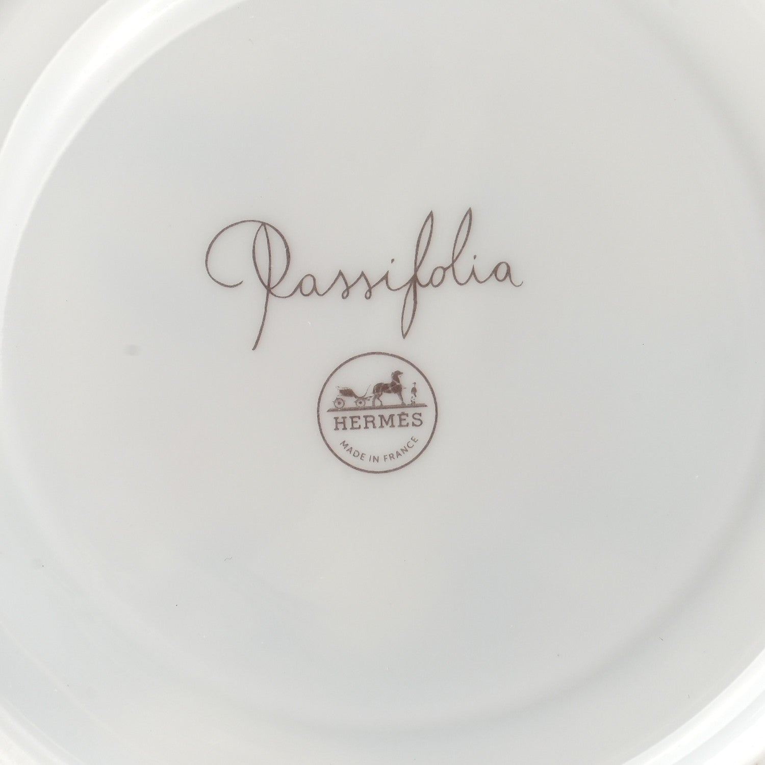 Hermes Porcelain Passifolia Tea Cup And Saucer Set Of 2 9 of 10