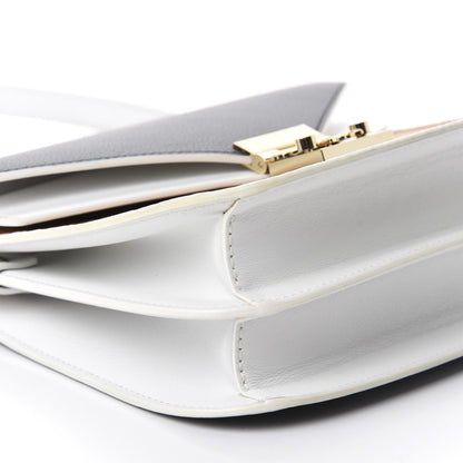 MCM Visetos Calfskin Small Patricia Crossbody Bag Cognac Black White 6 of 10