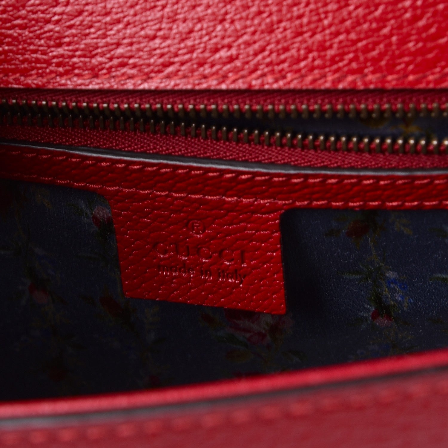 Gucci Calfskin Bamboo Web Medium Falena Moth Top Handle Bag Hibiscus Red 6 of 8