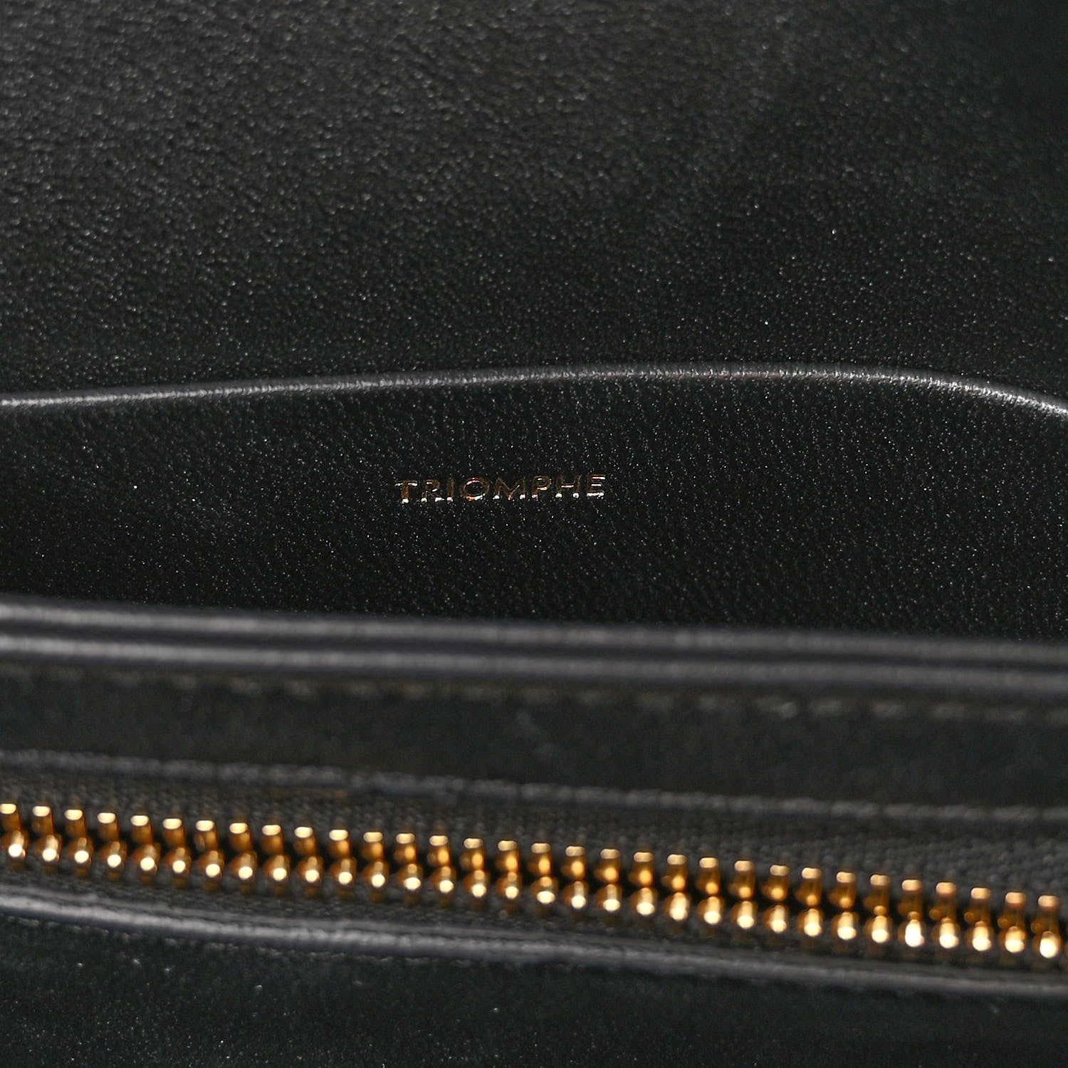 Celine Shiny Calfskin Small Triomphe Black 6 of 10
