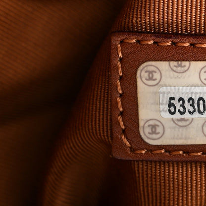 Chanel Lambskin CC Stitched Backpack Tan 7 of 10