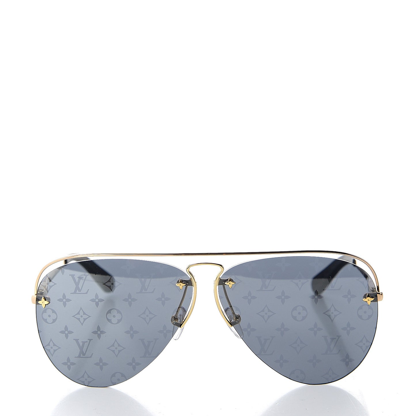 Metal Monogram Grease Sunglasses Z1172W Gold
