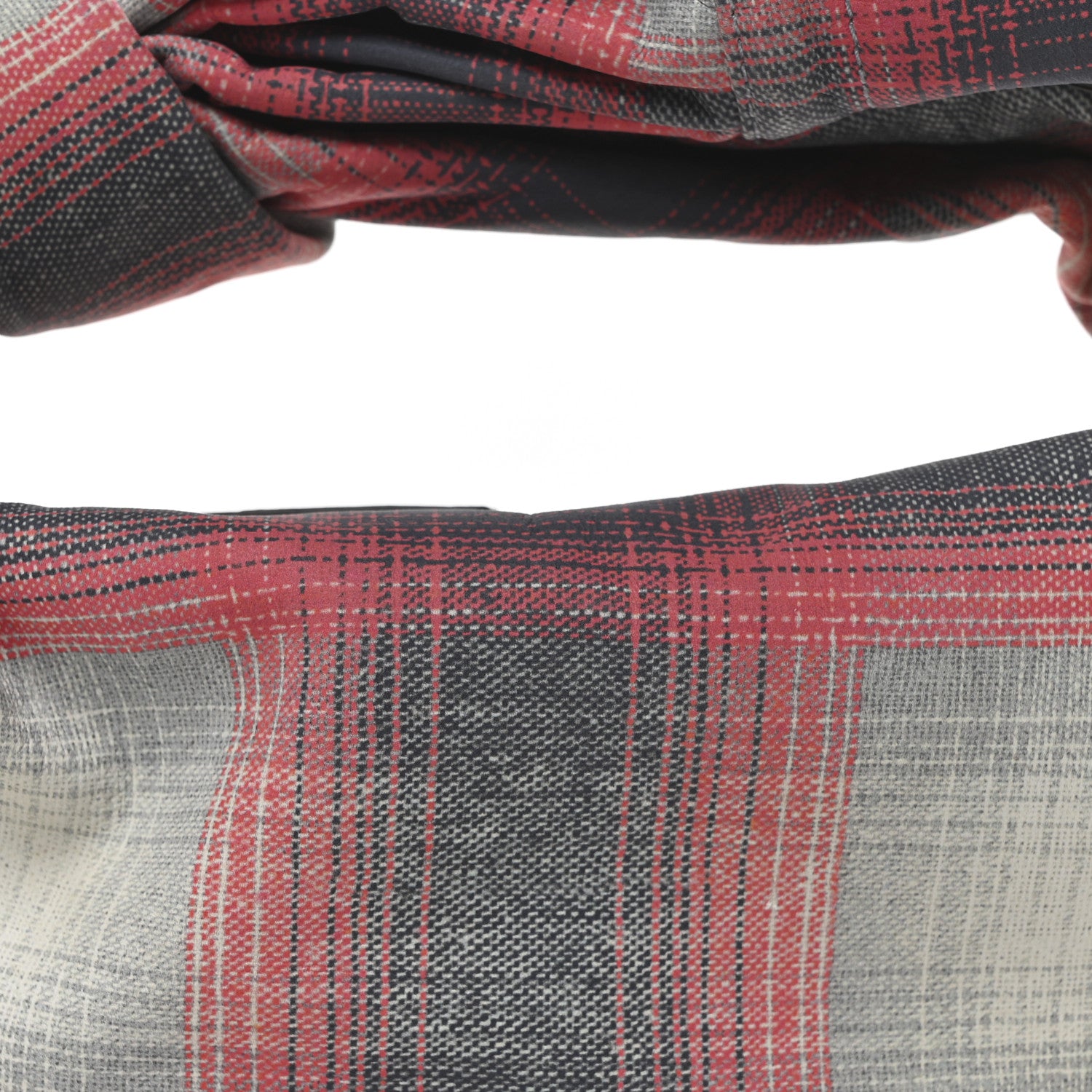 Bottega Veneta Nappa Tartan Shirt Effect Mini Jodie Grey Red 6 of 8