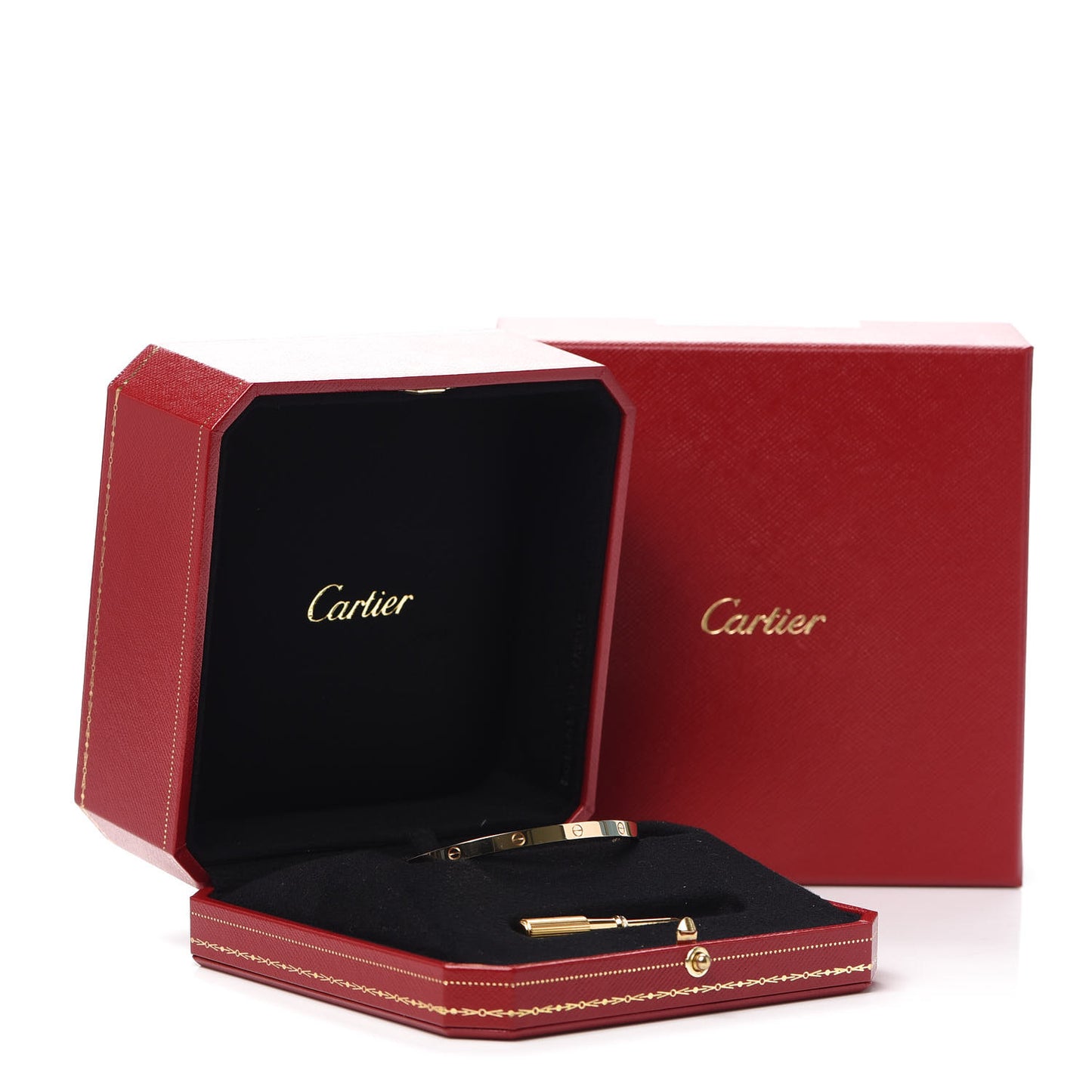 18K Yellow Gold Small LOVE Bracelet 17