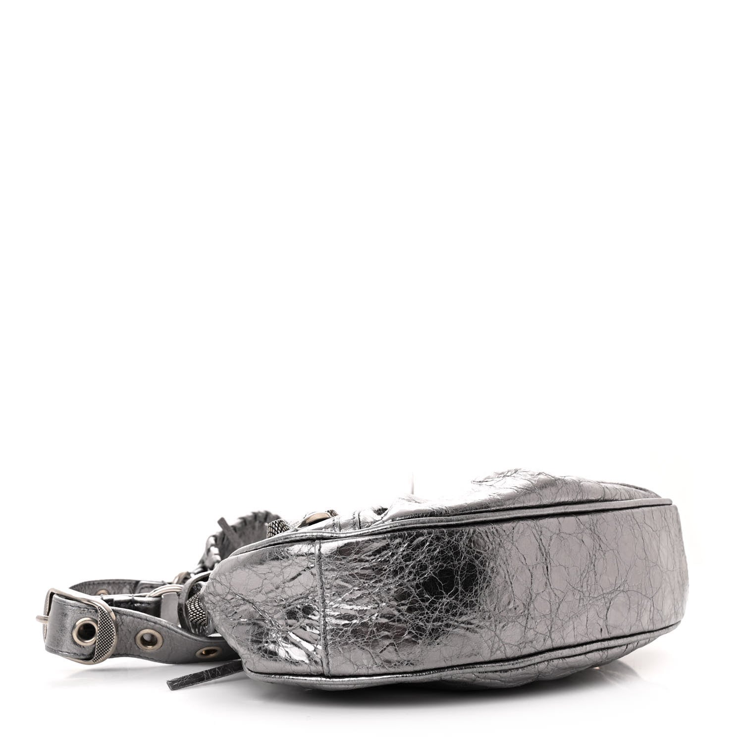 Balenciaga Metallic Agneau Arena Le Cagole Shoulder Bag XS Silver 5 of 13