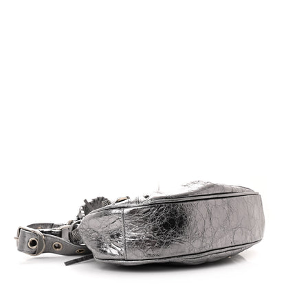 Balenciaga Metallic Agneau Arena Le Cagole Shoulder Bag XS Silver 5 of 13