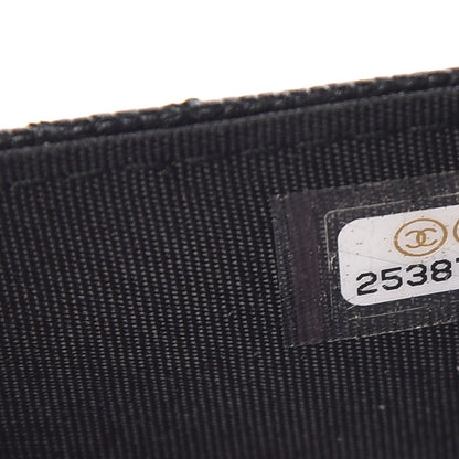 Chanel Caviar Quilted CC Filigree Wallet On Chain WOC Black 8 of 8