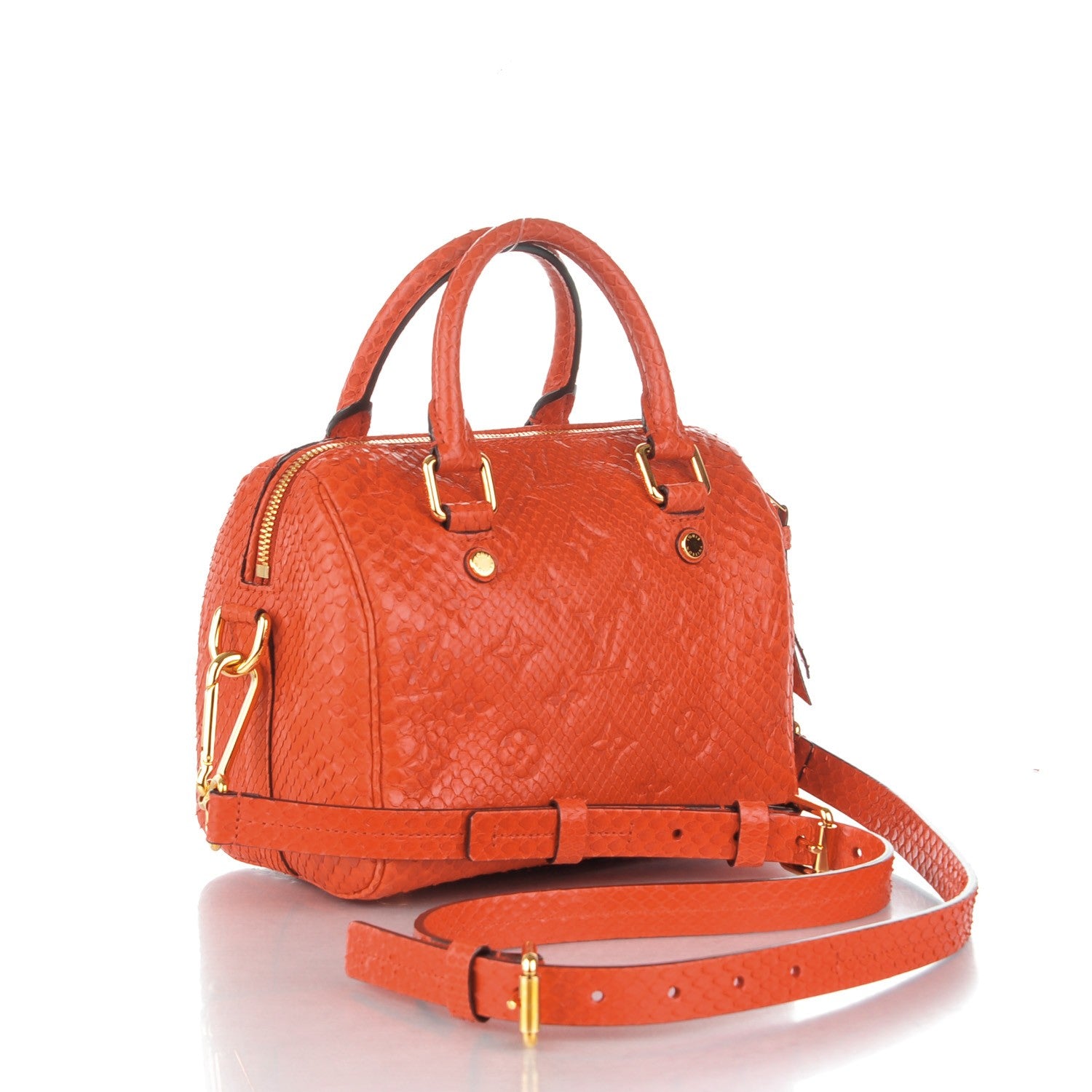 Louis Vuitton Python Embossed Monogram Speedy Bandouliere 20 Orient 3 of 7