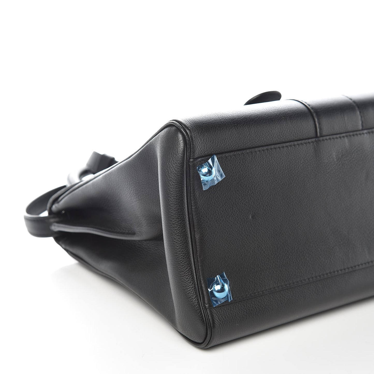 Grained Calfskin MM Brillant Satchel Black