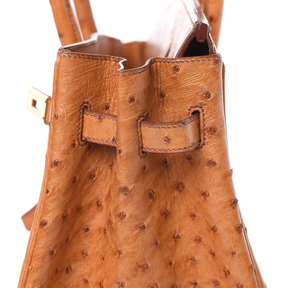 Hermes Ostrich Birkin 35 Gold 21 of 38