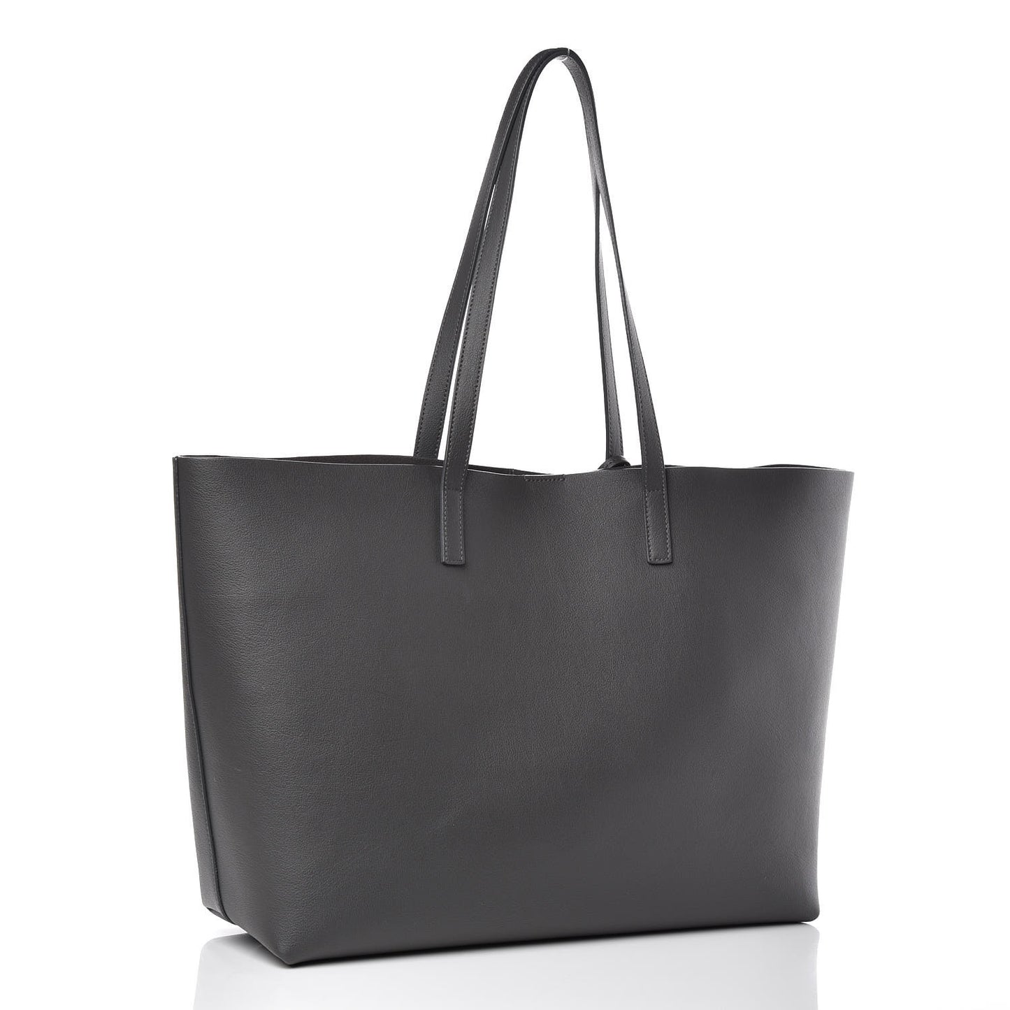 Calfskin Large Shopping Tote Dark Grey