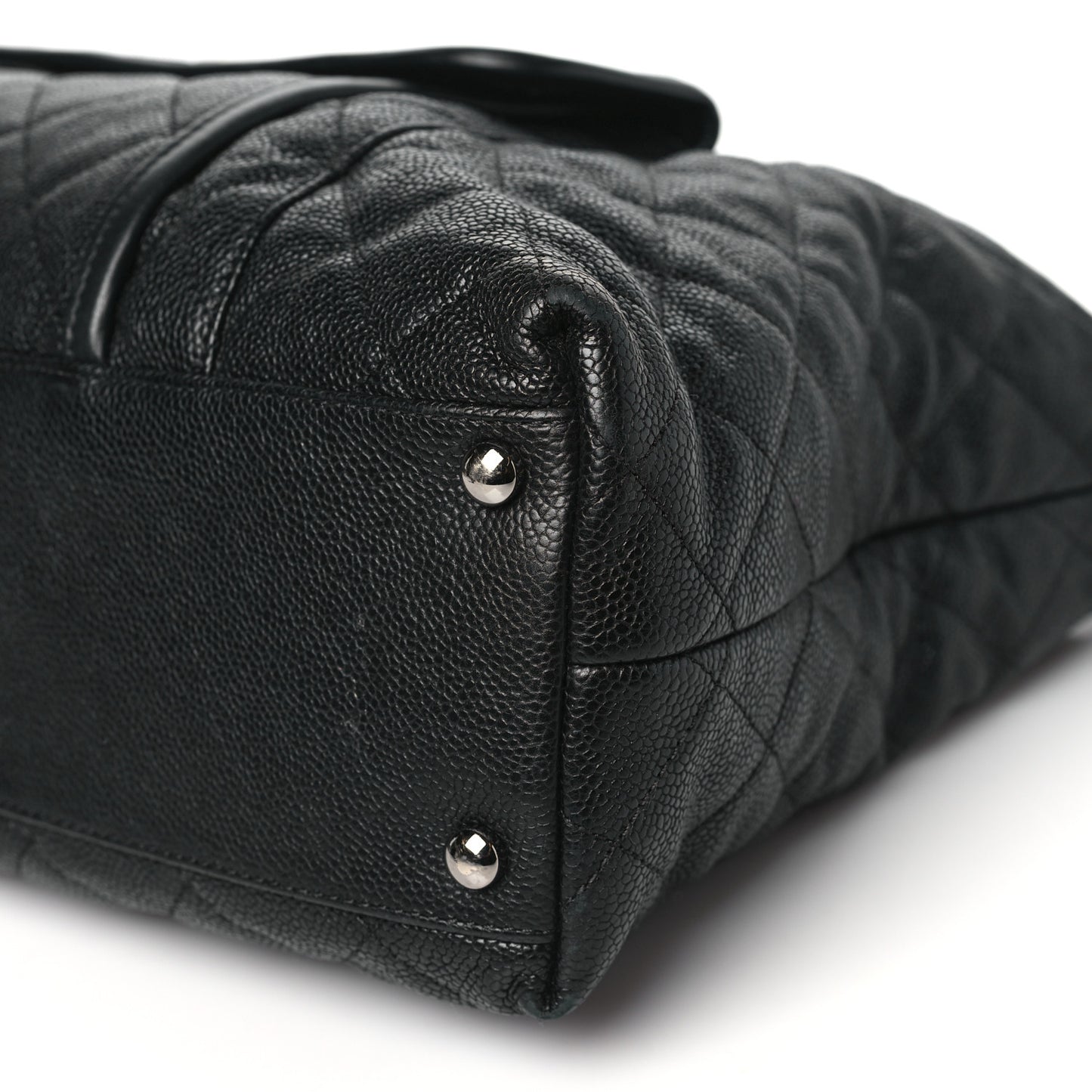 Caviar Quilted French Riviera Hobo Black