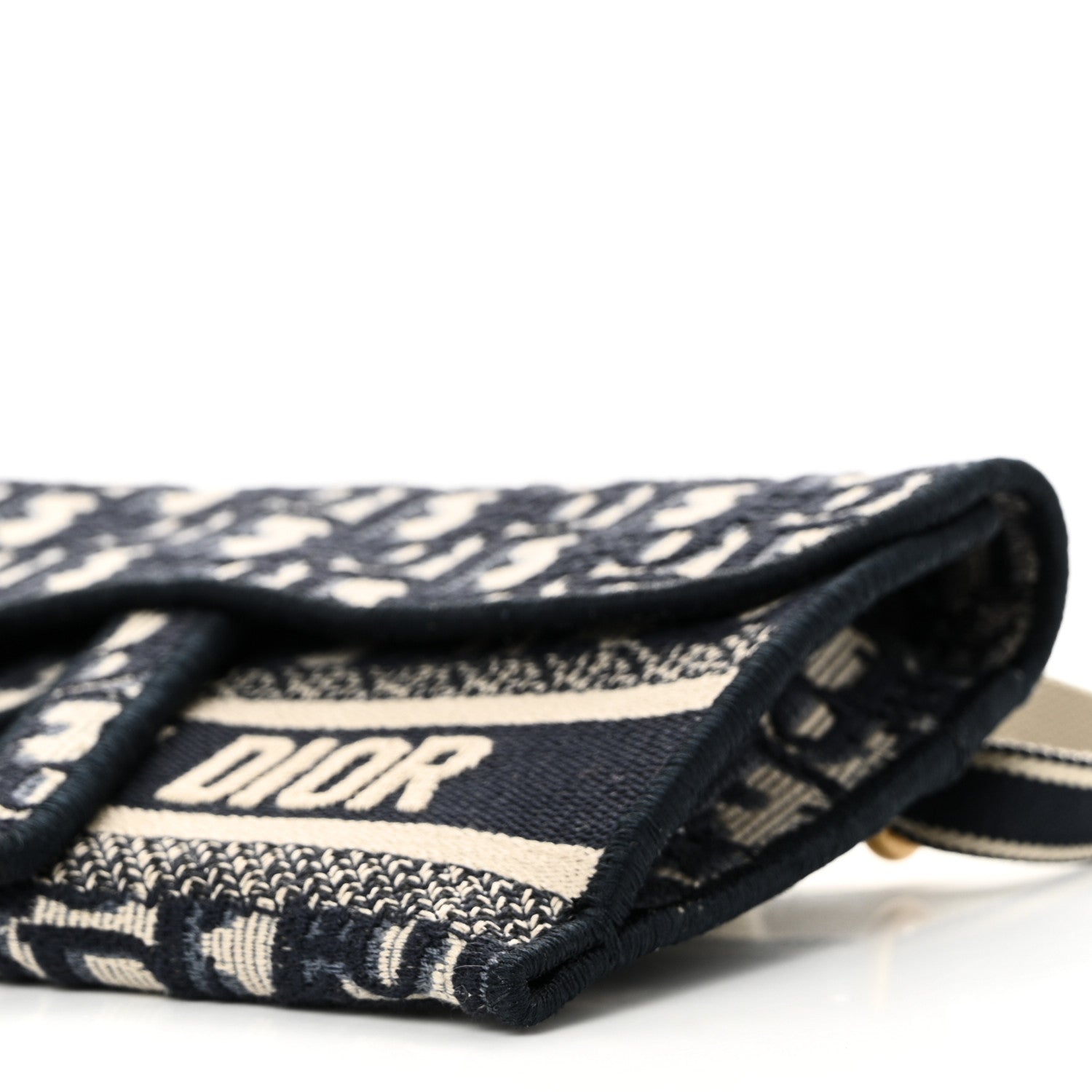 Christian Dior Oblique Slim Saddle Pouch Blue 10 of 10
