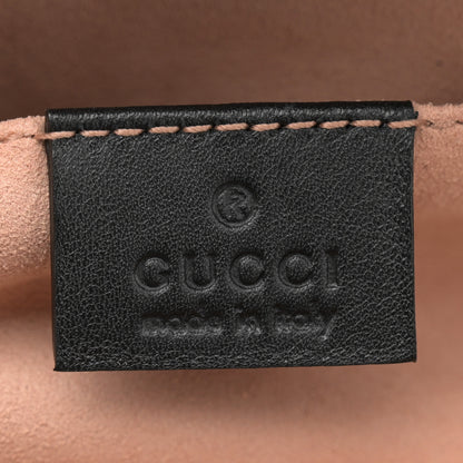 Gucci Calfskin Matelasse GG Marmont Belt Bag 85 34 Black 6 of 10