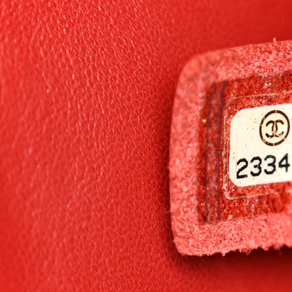 Chanel Lambskin Quilted Small Urban Delight Tote Red 7 of 11