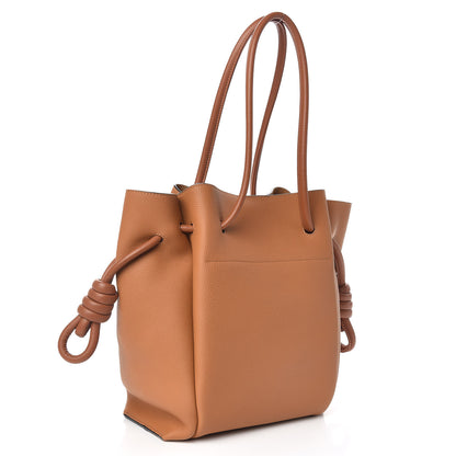 Loewe Calfskin Small Flamenco Knot Bag Tan Light Caramel 3 of 8