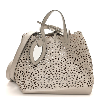 Alaia Lux Calfskin Vienne Wave Mina 25 Bag Perle 1 of 10