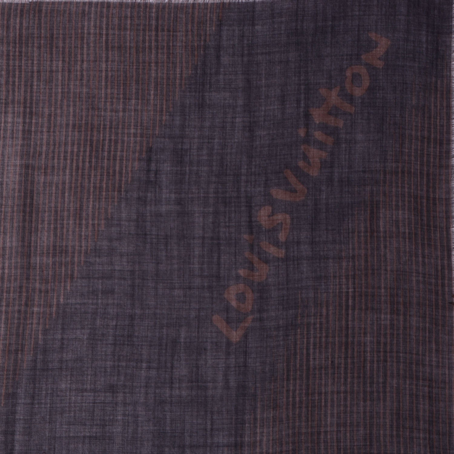 Louis Vuitton Wool Silk Sprouse Shawl Marron 1 of 4