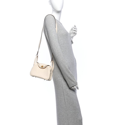 Hermes Taurillon Clemence Mini Lindy 20 Nata 2 of 11