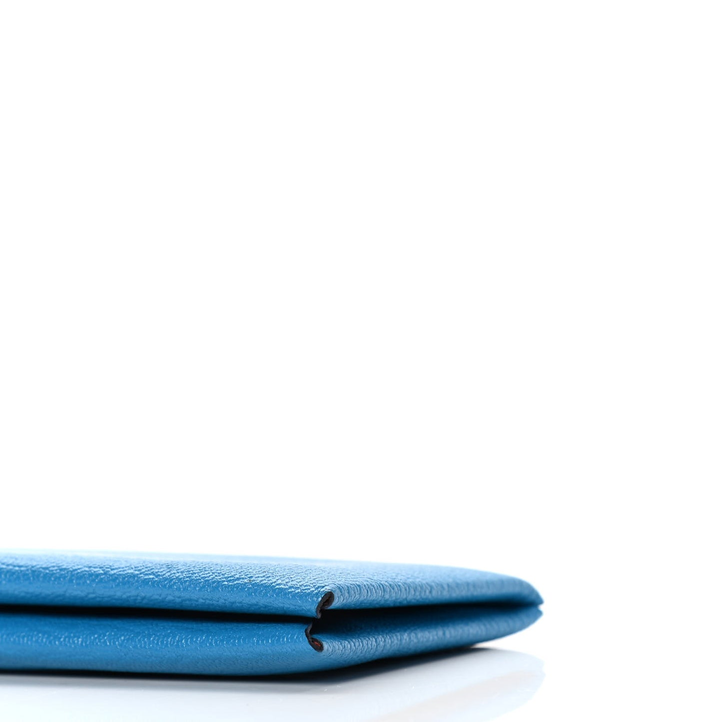 Chevre Mysore Verso Calvi Card Case Bleu Frida Cuivre