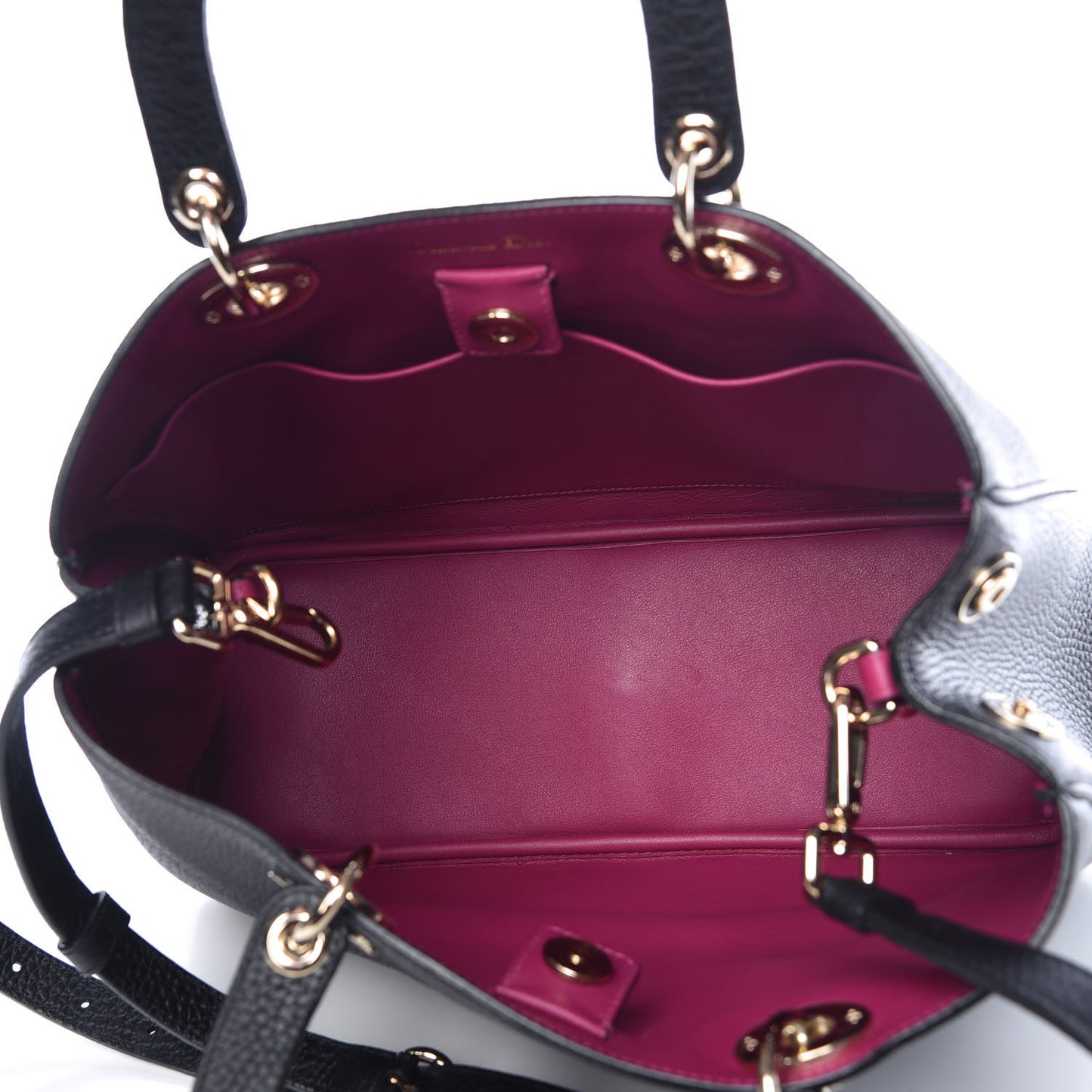 Bullcalf Medium Diorissimo Tote Black Rose Indien
