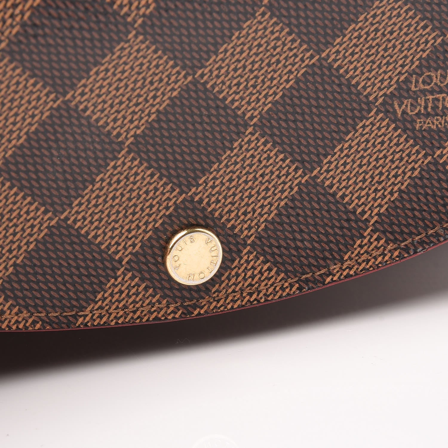Louis Vuitton Damier Ebene Caissa Wallet Cherry 8 of 8