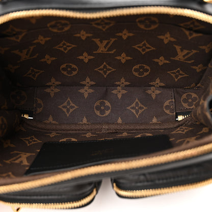 Louis Vuitton Calfskin Monogram Embossed Utility Crossbody Black 5 of 11