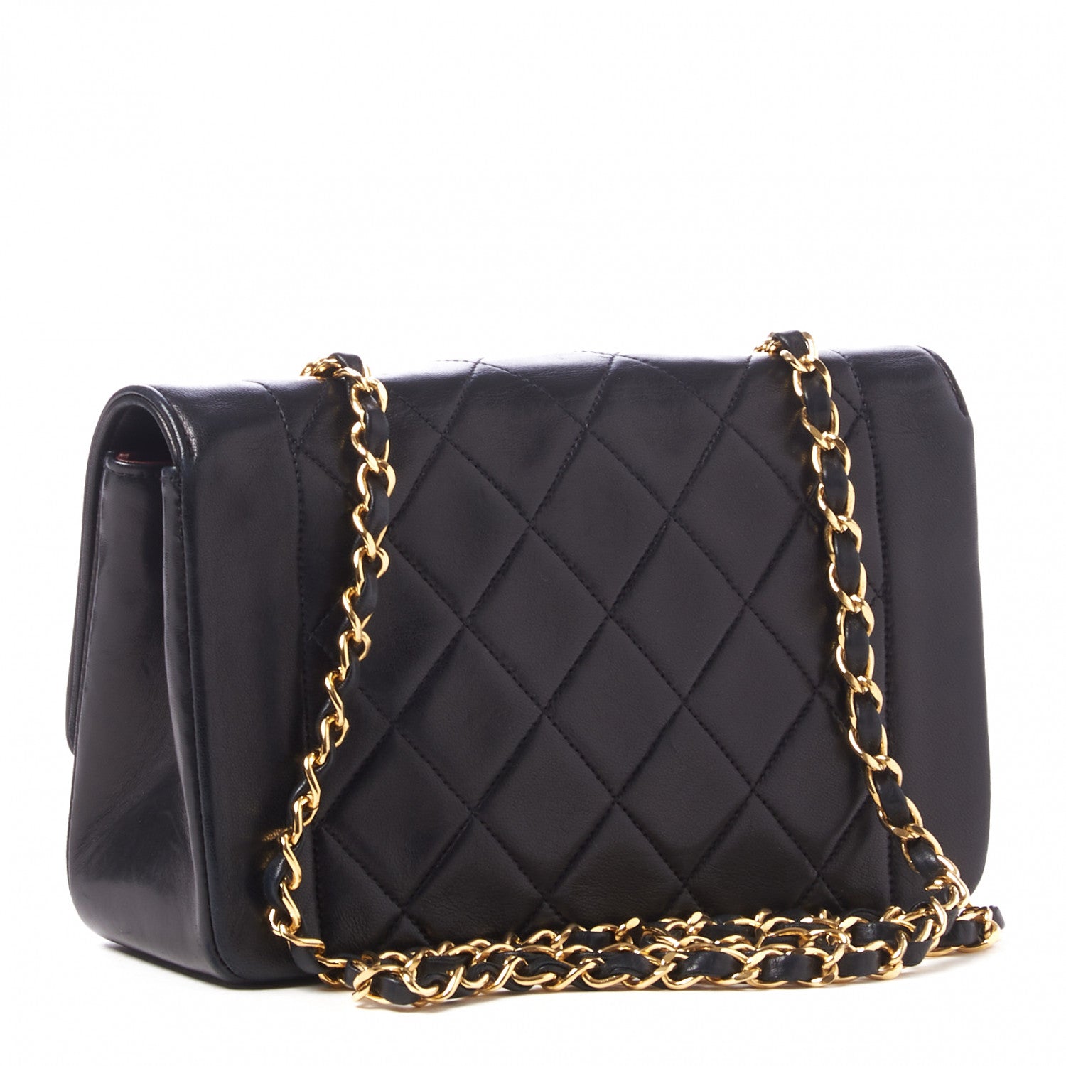 Chanel Lambskin Quilted Small Single Flap Black 2 of 9