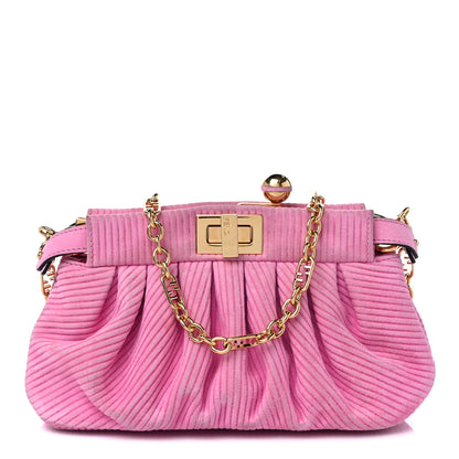 Fendi Camoscio Line Embossed Small Peekaboo Click Bag Lollypop 1 of 11